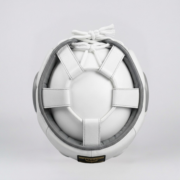 Tycon Sports Professional Boxing Headguard | 100% Cowhide Leather White & Gray - Image 3