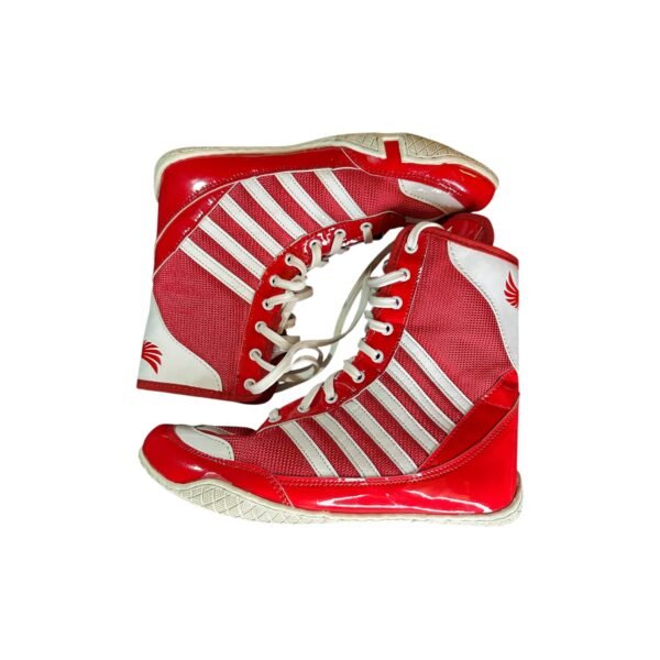 Tycon Sports Professional Boxing Boots | Non-Slip Performance  Vibrant Red & White