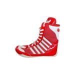 Tycon Sports Professional Boxing Boots | Non-Slip Performance  Vibrant Red & White - Image 4