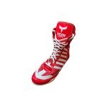 Tycon Sports Professional Boxing Boots | Non-Slip Performance  Vibrant Red & White - Image 5